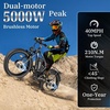 image:imageTuttio ARC  Adria26 Electric Dirt Bike Combo  36V 13Ah Electric BKE with 16 OffRoad Tires Matched with 5000W 52V 25Ah Emotorcycle with Dual Shock Absorption for Outdoor Riding