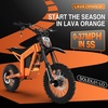 image:imageTuttio Soleil01 Electric Dirt Bike 3000W 40MPH 200NM Off Road Ebike  48V 21AH Battery 45Miles 1412 Fat Tire Electric Mountain Bike Full Suspensions EMotorcycle For Adults TeensOrangeBlack