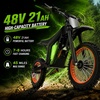 image:imageTuttio Soleil01 Electric Dirt Bike 3000W 40MPH 200NM Off Road Ebike  48V 21AH Battery 45Miles 1412 Fat Tire Electric Mountain Bike Full Suspensions EMotorcycle For Adults TeensBlackOrange