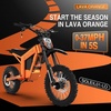 image:imageTuttio Soleil01 Electric Dirt Bike 3000W 40MPH 45 Miles EMotorcycle  200NM Electric Bike with 48V 21Ah Battery 1412 OffRoad Ebike with Dual Suspension for Adults TeensOrangeBlue