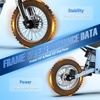 image:imageTuttio Soleil01 Electric Dirt Bike 40MPH E Dirt Bike for Adults Teens  3000W Peak Motor 200NM 48V 21AH Battery 1412 OffRoad Tires Electric Bike with Full Suspension for Mountain Snow BeachBlue