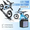 image:imageTuttio Soleil01 Electric Dirt Bike 40MPH E Dirt Bike for Adults Teens  3000W Peak Motor 200NM 48V 21AH Battery 1412 OffRoad Tires Electric Bike with Full Suspension for Mountain Snow BeachBlue