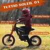 image:imageTuttio Soleil01 Electric Dirt Bike 40MPH E Dirt Bike for Adults Teens  3000W Peak Motor 200NM 48V 21AH Battery 1412 OffRoad Tires Electric Bike with Full Suspension for Mountain Snow BeachOrange
