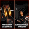image:imageTuttio Soleil01 Electric Dirt Bike 40MPH E Dirt Bike for Adults Teens  3000W Peak Motor 200NM 48V 21AH Battery 1412 OffRoad Tires Electric Bike with Full Suspension for Mountain Snow BeachOrange Black
