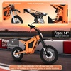 image:imageTuttio Soleil01 Electric Dirt Bike 40MPH E Dirt Bike for Adults Teens  3000W Peak Motor 200NM 48V 21AH Battery 1412 OffRoad Tires Electric Bike with Full Suspension for Mountain Snow BeachLava Orange