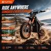 image:imageTuttio Soleil01 Electric Dirt Bike 40MPH E Dirt Bike for Adults Teens  3000W Peak Motor 200NM 48V 21AH Battery 1412 OffRoad Tires Electric Bike with Full Suspension for Mountain Snow BeachPumpkin Orange