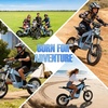image:imageTuttio Soleil01 Electric Dirt Bike 40MPH E Dirt Bike for Adults Teens  3000W Peak Motor 200NM 48V 21AH Battery 1412 OffRoad Tires Electric Bike with Full Suspension for Mountain Snow BeachBlue