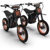image:imageTuttio Soleil01BF Electric Dirt Bike 2 Pack Combo 48V 21AH OffRoad EMotorcycle with 2000W Motor 1412 Tires Electric Bike with Dual Suspension Ideal Gift for Outdoor Fun and Trail Exploration