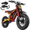 image:imageTuttio ARCI 36V Mini Electric Dirt Bike Adjustable Speed for Young Riders  25Mile Long Range 22MPH 750W Motor 5Speed Modes 16 OffRoad Tires Dual Suspension amp Disc Brake Max Weight 165 lbsGold2