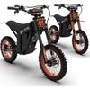 image:imageTuttio Electric Dirt Bike 2Pack Combo Soleil01OR amp Soleil01BF 48V OffRoad Electric Motorcycle Set with 1412 Tires Upgraded Power EBike Combo for Outdoor Riding Family Fun