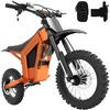 image:imageTuttio Soleil01 Electric Dirt Bike 3000W 40MPH 45 Miles EMotorcycle  200NM Electric Bike with 48V 21Ah Battery 1412 OffRoad Ebike with Dual Suspension for Adults TeensOrangeBlue