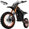 image:imageTuttio Soleil01 Electric Dirt Bike 40MPH E Dirt Bike for Adults Teens  3000W Peak Motor 200NM 48V 21AH Battery 1412 OffRoad Tires Electric Bike with Full Suspension for Mountain Snow BeachBlack Orange