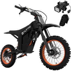 image:imageTuttio Soleil01 Electric Dirt Bike 3000W 40MPH 200NM Off Road Ebike  48V 21AH Battery 45Miles 1412 Fat Tire Electric Mountain Bike Full Suspensions EMotorcycle For Adults TeensBlackOrange