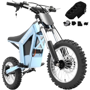 image:imageTuttio Soleil01 Electric Dirt Bike 3000W 40MPH 45 Miles EMotorcycle  200NM Electric Bike with 48V 21Ah Battery 1412 OffRoad Ebike with Dual Suspension for Adults TeensBlue