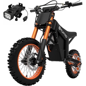 image:imageTuttio Soleil01 Electric Dirt Bike 40MPH E Dirt Bike for Adults Teens  3000W Peak Motor 200NM 48V 21AH Battery 1412 OffRoad Tires Electric Bike with Full Suspension for Mountain Snow BeachPumpkin Orange
