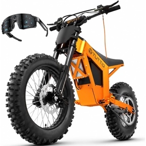 image:imageTuttio Soleil01 Electric Dirt Bike 40MPH E Dirt Bike for Adults Teens  3000W Peak Motor 200NM 48V 21AH Battery 1412 OffRoad Tires Electric Bike with Full Suspension for Mountain Snow BeachLava Orange