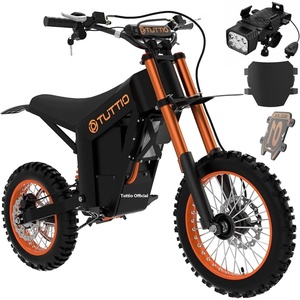 image:imageTuttio Soleil01 Electric Dirt Bike 40MPH E Dirt Bike for Adults Teens  3000W Peak Motor 200NM 48V 21AH Battery 1412 OffRoad Tires Electric Bike with Full Suspension for Mountain Snow BeachOrange