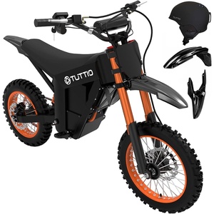 image:imageTuttio Soleil01 Electric Dirt Bike 40MPH E Dirt Bike for Adults Teens  3000W Peak Motor 200NM 48V 21AH Battery 1412 OffRoad Tires Electric Bike with Full Suspension for Mountain Snow BeachOrange Black