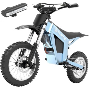 image:imageTuttio Soleil01 Electric Dirt Bike 40MPH E Dirt Bike for Adults Teens  3000W Peak Motor 200NM 48V 21AH Battery 1412 OffRoad Tires Electric Bike with Full Suspension for Mountain Snow BeachBlue