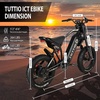 image:imageTuttio ICT 60V Electric Bike with Pedals 75 Miles Long Range Ebikes  for Adults Teens 25AH 4000W Peak Motor 50MPH 170NM Full Suspension 20 Fat Tire Removable Battery All TerrainBlack