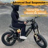 image:imageTuttio ICT Ebike for Adults 75 Miles Electric Bike with Removable Battery  60V 25Ah 50MPH 7 Speed 20 Fat Tire All Terrain Electric Bicycle Full Suspension 170NM Off Road Snow long rangeABlack