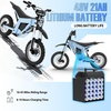 image:imageTuttio Soleil01 Electric Dirt Bike 40MPH E Dirt Bike for Adults Teens  200NM 48V 21AH Battery 45Miles 1412 Fat Tire  Full Hydraulic Brakes and Suspensions Mountain OffRoad E Dirt BikeBlue