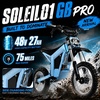image:imageTuttio Soleil01 GB PRO Electric Dirt Bike for Teens amp Adults 45MPH 75MilesGlacier Blue