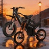 image:imageTuttio Electric Dirt Bike 2Pack for Teens and Adults Soleil01 48V 21AH 2000W and ICT 60V 25AH 4000W Peak Full Suspension Electric Motorcycles HighPerformance Ride Ebike for Mountain Snow OffRoad