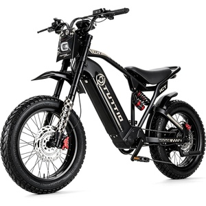 image:imageTuttio ICT Ebike for Adults 75 Miles Electric Bike with Removable Battery  60V 25Ah 50MPH 7 Speed 20 Fat Tire All Terrain Electric Bicycle Full Suspension 170NM Off Road Snow long rangeBlack