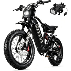 image:imageTuttio ICT Ebike for Adults 75 Miles Electric Bike with Removable Battery  60V 25Ah 50MPH 7 Speed 20 Fat Tire All Terrain Electric Bicycle Full Suspension 170NM Off Road Snow long rangeBBlack
