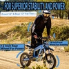 image:imageTuttio Soleil01 Electric Dirt Bike for Teens amp Adults 3000W 40MPH Off Road  48V 21AH Battery 45Miles 200NM Full Hydraulic Brakes amp Suspensions Ebike For Mountain AdventureGlacier Blue