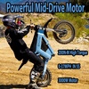 image:imageTuttio Soleil01 Electric Dirt Bike for Teens amp Adults 3000W 40MPH Off Road  48V 21AH Battery 45Miles 200NM Full Hydraulic Brakes amp Suspensions Ebike For Mountain AdventureGlacier Blue