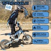 image:imageTuttio Soleil01 Electric Dirt Bike for Teens amp Adults 3000W 40MPH Off Road  48V 21AH Battery 45Miles 200NM Full Hydraulic Brakes amp Suspensions Ebike For Mountain AdventureGlacier Blue