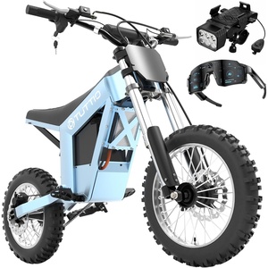 image:imageTuttio Soleil01 Electric Dirt Bike for Teens amp Adults 3000W 40MPH Off Road  48V 21AH Battery 45Miles 200NM Full Hydraulic Brakes amp Suspensions Ebike For Mountain AdventureGlacier Blue