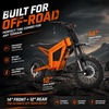image:imageTuttio Soleil01 LO Electric Dirt Bike 45MPH 220NM for Adults Teens 13orange