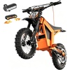 image:imageTuttio Soleil01 ElectricDirtBike for Adults Teens 20 MPH 200NM ElectricMotorcycle with 48V 208AH Battery 1412 Fat Tire Ebike Full Hydraulic Brakes For Mountain OffRoadBlueOrangeBlack